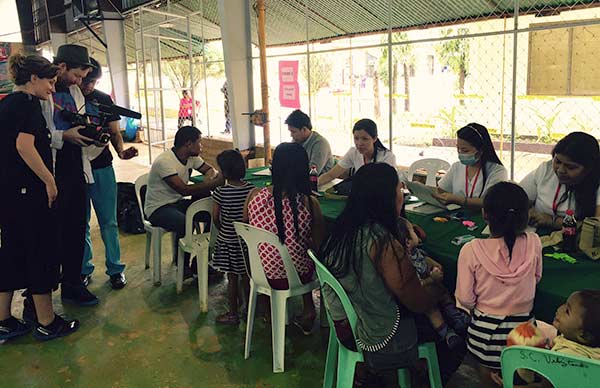 Bayou Bennett, Daniel Lir, Nelson Kelkar shooting at a clinic in the Philippines