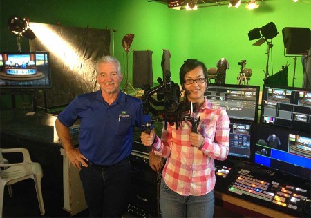 Ted Ruiz and Loan Nguyen at Ad-Venture Video Productions