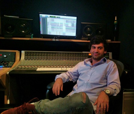 Recording Connection mentor Jesse Rothman in Terminus' B room.