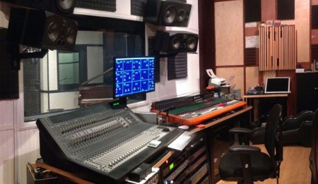 Control Room in Virlouise Recording Studios