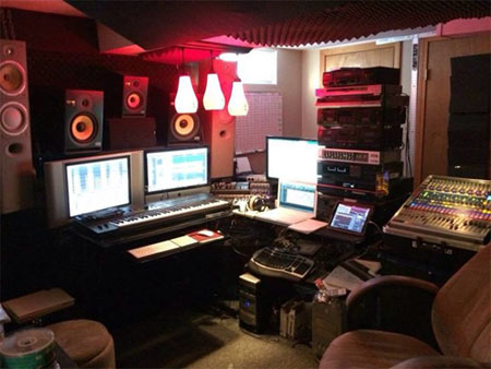 Control Room in Studio 128 Recording