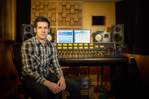 RC grad Mike Gevaza at Continental Recording Studio