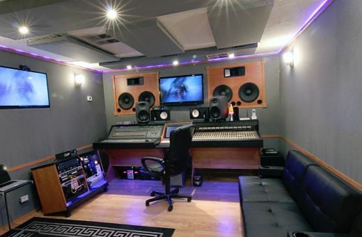 Control Room A in Maximus Music