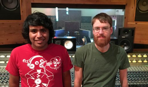 Caption: Mario Ramirez and Charles Godfrey at Sonic Ranch, El Paso, TX