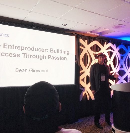 Sean Giovanni speaking at The NAMM Show 2019