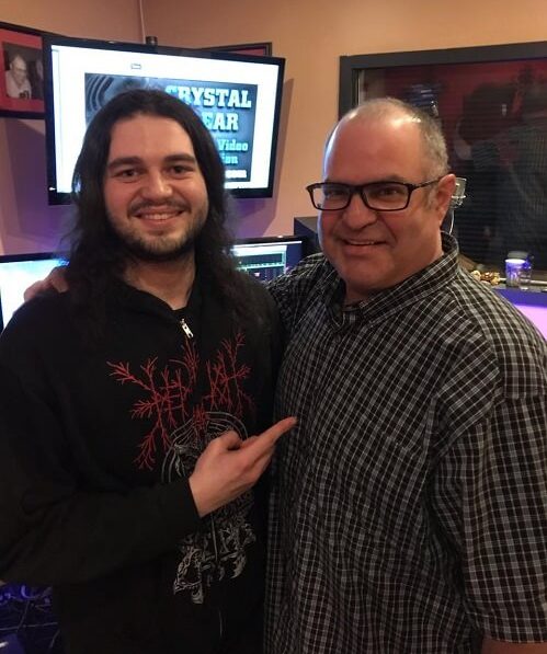 Recording Connection student Gabe Claypoole and mentor Joey Heier