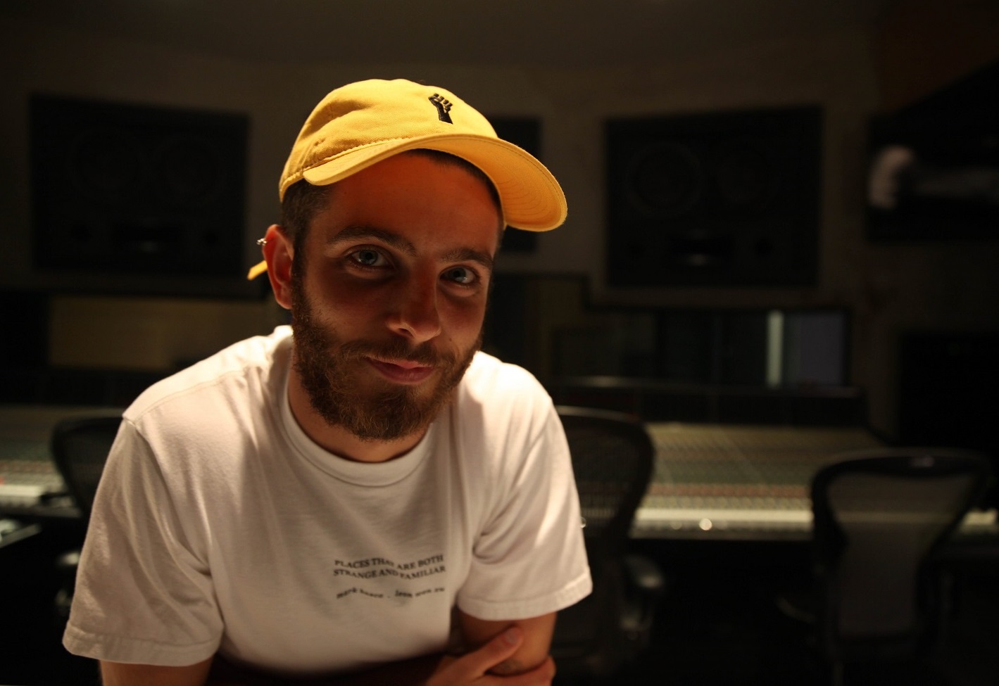 Isaac Wolfe, image of, in-studio, Record Plant, Hollywood, CA